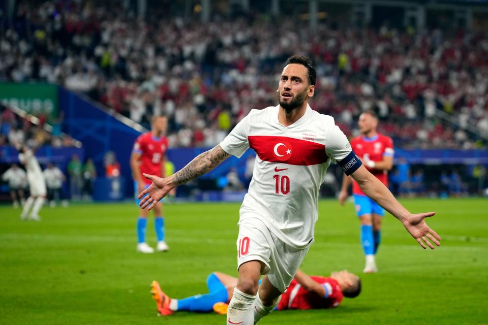 Turkey captain Hakan Calhanoglu (AP)