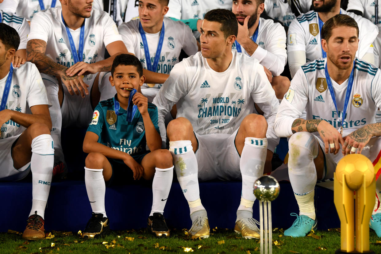 One to watch: Ronaldo says his son Cristiano Jr could go far in the game – but won’t put pressure on him