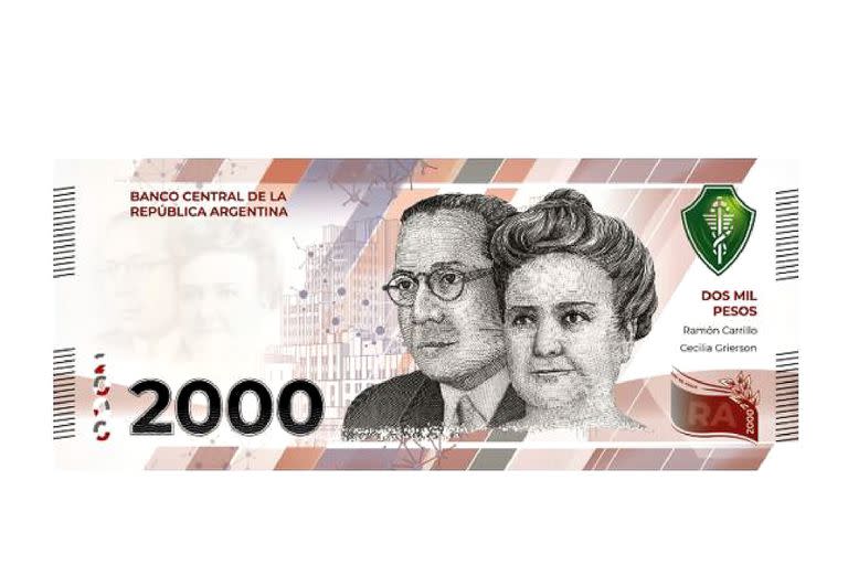 El nuevo billete de 2000 pesos