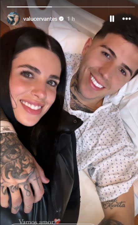 La historia de Instagram subida por la mujer de Enzo Fernández, tras la operación del futbolista