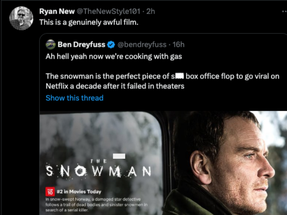 ‘The Snowman’ tweet (Ben Dreyfuss/ Twitter)