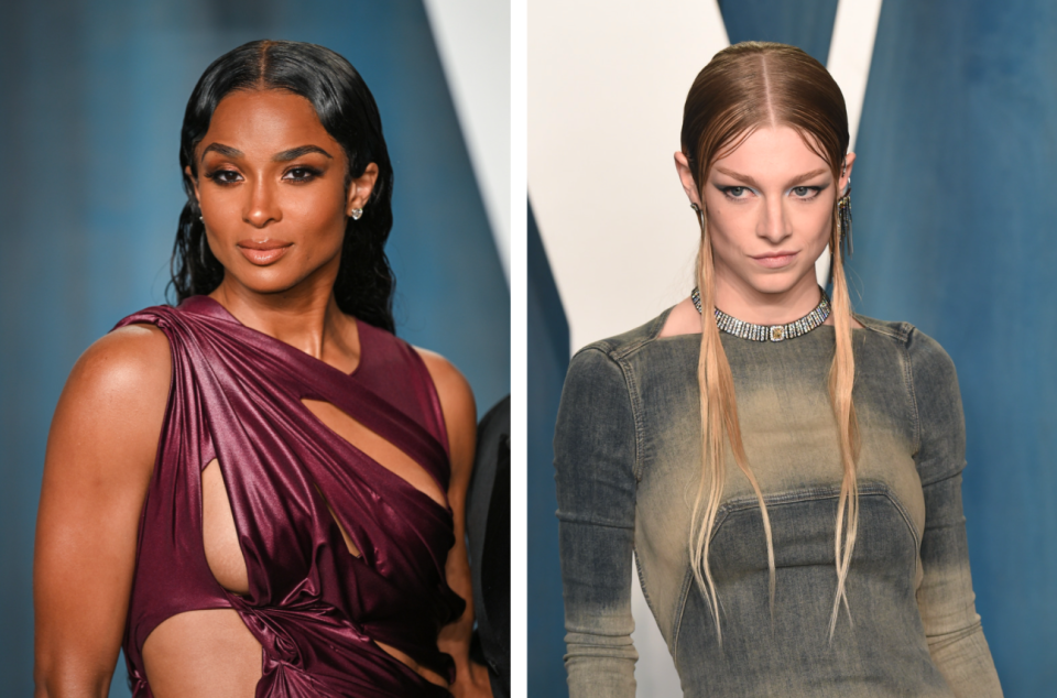 Ciara and Hunter Schafer at the Vanity Fair Oscars after party