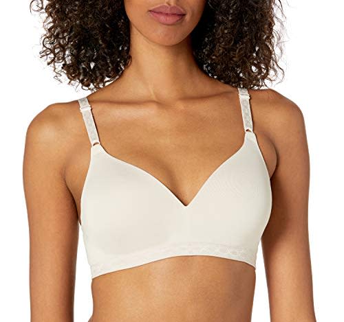 Hanes Just My Size Pure Comfort Front-Close Seamless Bra Sandshell 2X  Women's