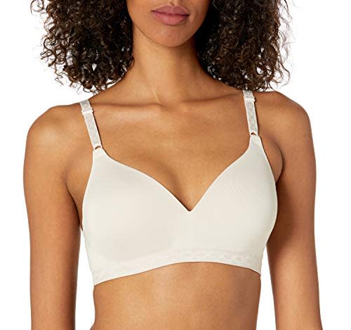 Just My Size Pure Comfort Women`s Front-Close Wirefree Bra, 3X, Sandshell 