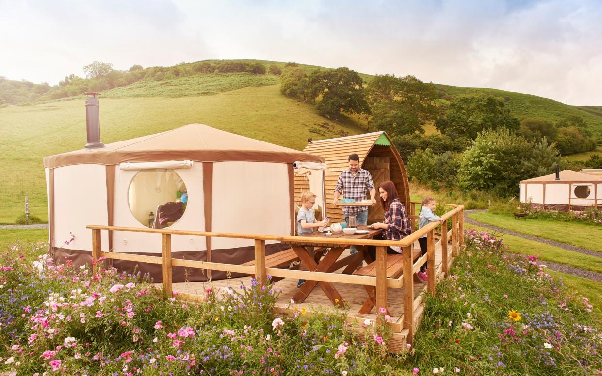 glamping camping UK camping holidays - sturti/Getty / E+