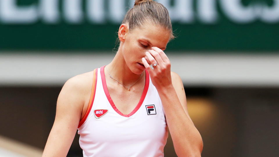 Karolina Pliskova, pictured here in action at the French Open.