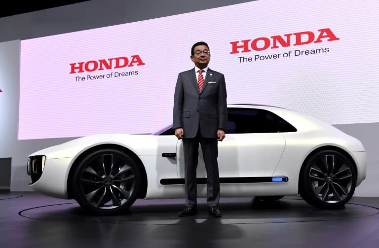 Honda hopes to sell only zero-emission vehicles by 2040, with a goal of going carbon-neutral in its own operations by 2050 (TOSHIFUMI KITAMURA)