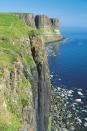 <p>Located off the west coast of Scotland, the Isle of Skye boasts steep, rocky cliffs, picturesque harbors, and a cool climate. People love to visit the Fairy Pools, with their gorgeous blue-green waterfalls, and Quiraing, an ancient landslide with a hiking loop.</p>