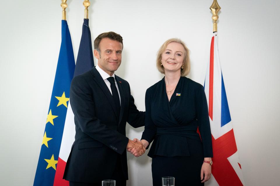 Liz Truss and Emmanuel Macron last week (PA Wire)