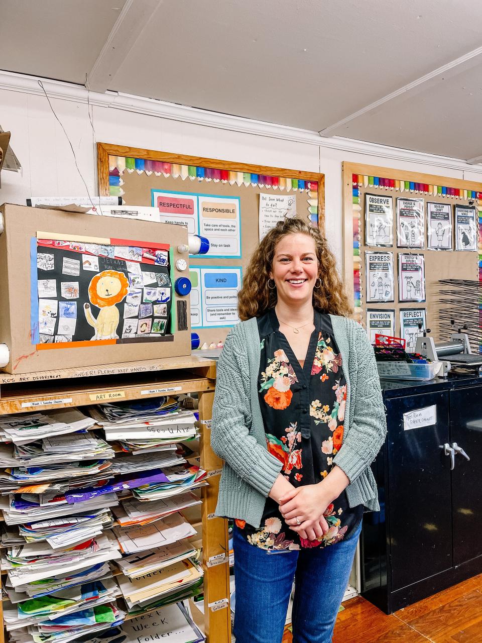 Jessica Gosney, Visual Arts teacher at Corryton Elementary School, said the Dogwood Arts Festival art kits for fifth graders “are a way to extend their art experience and supplement what they are doing in the classroom.”