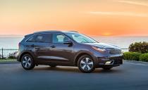 <p><a rel="nofollow noopener" href="https://www.caranddriver.com/reviews/2018-kia-niro-plug-in-hybrid-test-review" target="_blank" data-ylk="slk:The Kia Niro plug-in;elm:context_link;itc:0;sec:content-canvas" class="link ">The Kia Niro plug-in</a> is to <a rel="nofollow noopener" href="https://www.caranddriver.com/kia/niro" target="_blank" data-ylk="slk:the regular Kia Niro hybrid;elm:context_link;itc:0;sec:content-canvas" class="link ">the regular Kia Niro hybrid</a> what the Hyundai Ioniq PHEV is to its own hybrid sibling: Endowed with greater battery capacity and a more powerful electric motor aiding its gasoline-fed four-cylinder engine. That is because the Kias and Hyundais share powertrains, in essence, meaning this Niro PHEV has the same 60-hp electric motor and 8.9-kWh battery as the Ioniq PHEV. Blame the Niro's taller, pseudo-crossover shape (it's front-wheel drive, and all-wheel drive isn't available) for the mildly shorter 26-mile electric-only driving range compared to the Ioniq's 27-mile EPA estimate.</p>