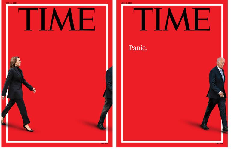 Las portadas de Time sobre la debacle de Biden