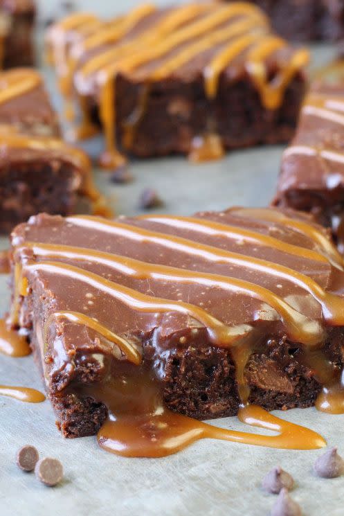 Baileys Irish Coffee Caramel Brownies