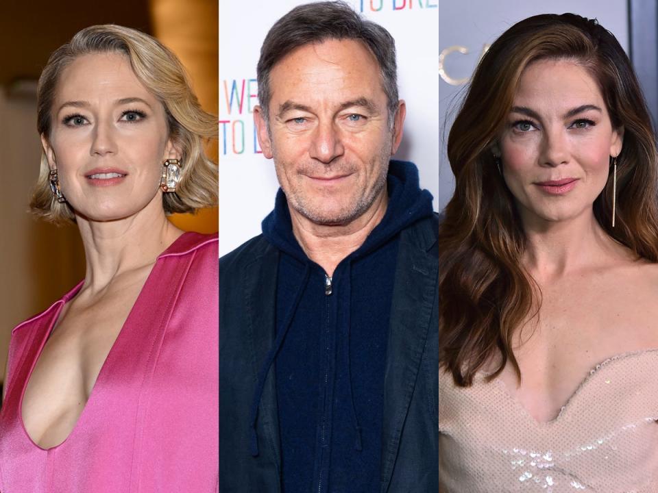From left: Carrie Coon, Jason Isaacs, and Michelle Monaghan.