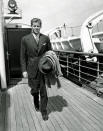 <p>John F. Kennedy arrives in New York, Sept. 8, 1938, aboard the SS Bremen after a summer vacation in Europe. Young Kennedy is returning to begin his junior year at Harvard. (Photo: AP) </p>