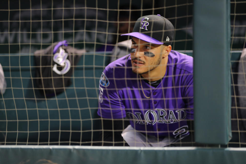 Nolan Arenado received a record $26 million in arbitration for the 2019 season. (Getty Images)