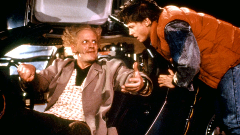 Christopher Lloyd and Michael J. Fox