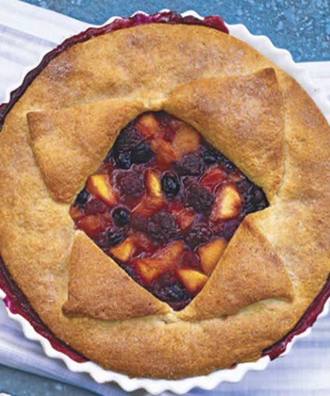 Deep-Dish Peach and Berry Pie