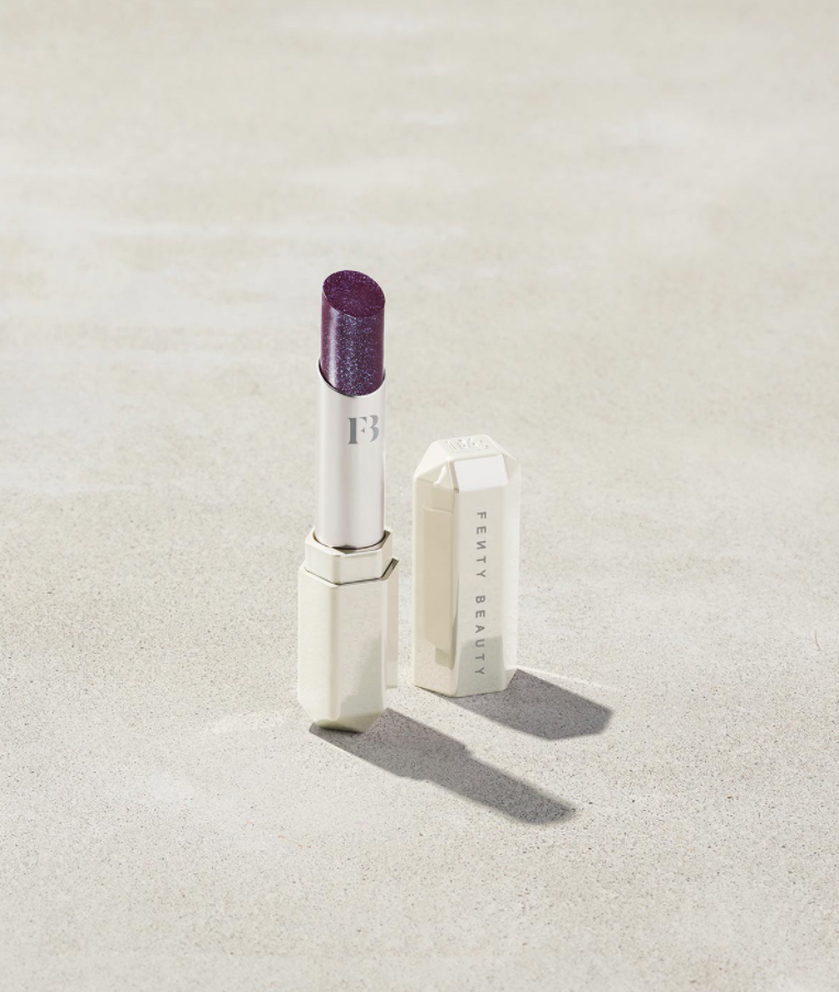 Slip Shine Sheer Shiny Lipstick in Vamps Who Brunch. Image via Fenty Beauty.