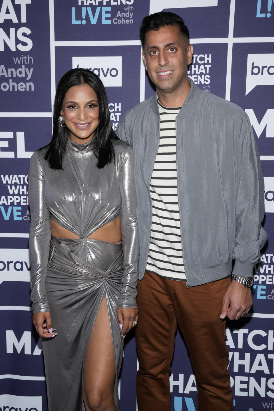 WATCH WHAT HAPPENS LIVE WITH ANDY COHEN -- Episode 20139 -- Pictured: (l-r) Jessel Taank, Pavit Randhawa -- (Photo by: Charles Sykes/Bravo via Getty Images)