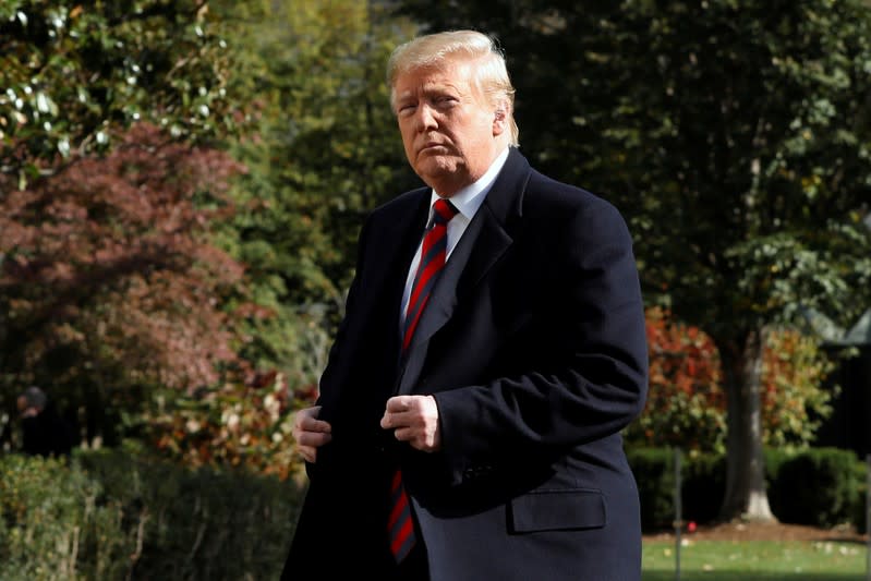 President Donald Trump departs the White House en route Alabama