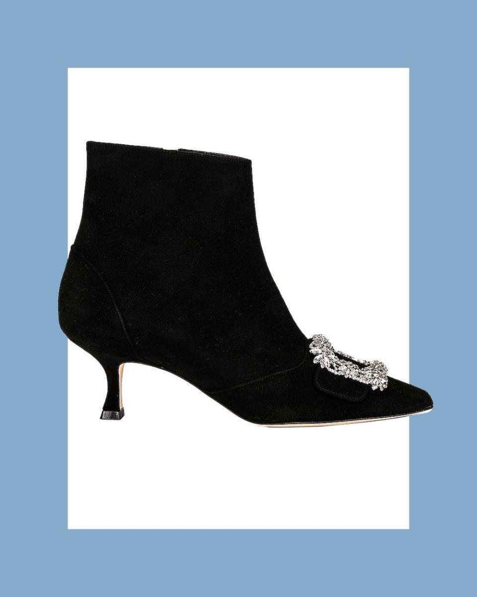 <p><a href="https://go.redirectingat.com?id=74968X1596630&url=https%3A%2F%2Fwww.fwrd.com%2Fproduct-manolo-blahnik-suede-baylow-jewel-50-boot-in-black%2FMNIF-WZ315%2F&sref=https%3A%2F%2F" rel="nofollow noopener" target="_blank" data-ylk="slk:Shop Now;elm:context_link;itc:0;sec:content-canvas" class="link ">Shop Now</a></p><p>Manolo Blahnik Suede Baylow Jewel 50 Boot</p><p>$1595.00</p><p>fwrd.com</p>