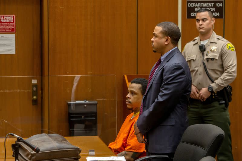 Eric Ronald Holder sits in the courtroom at Clara Shortridge Foltz Criminal Justice Center