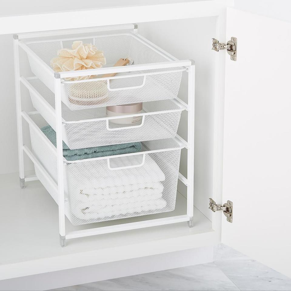 Elfa Narrow Cabinet Drawer Solution White