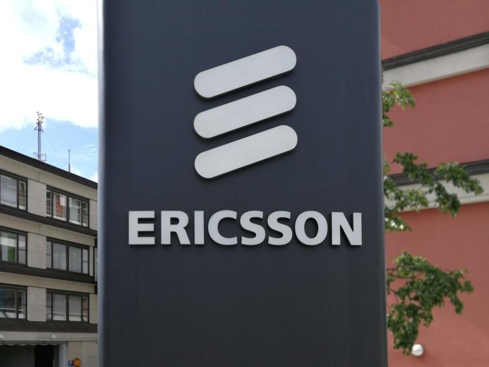 The Ericsson logo is seen at the Ericsson's headquarters in Stockholm, Sweden June 14, 2018. REUTERS/Olof Swahnberg