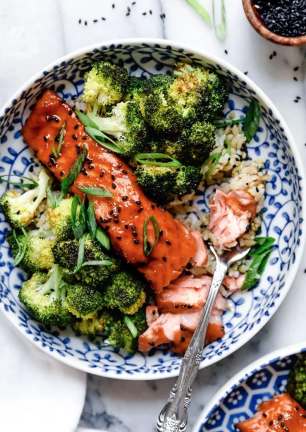 <p>Skinny Taste</p><p>Healthy air fryer salmon with maple soy glaze is delicious and ready in minutes!</p><p><strong>Get the recipe: <a href="https://www.skinnytaste.com/air-fryer-salmon-with-maple-soy-glaze/" rel="nofollow noopener" target="_blank" data-ylk="slk:Air Fryer Salmon with Maple Soy Glaze;elm:context_link;itc:0;sec:content-canvas" class="link ">Air Fryer Salmon with Maple Soy Glaze</a></strong></p>