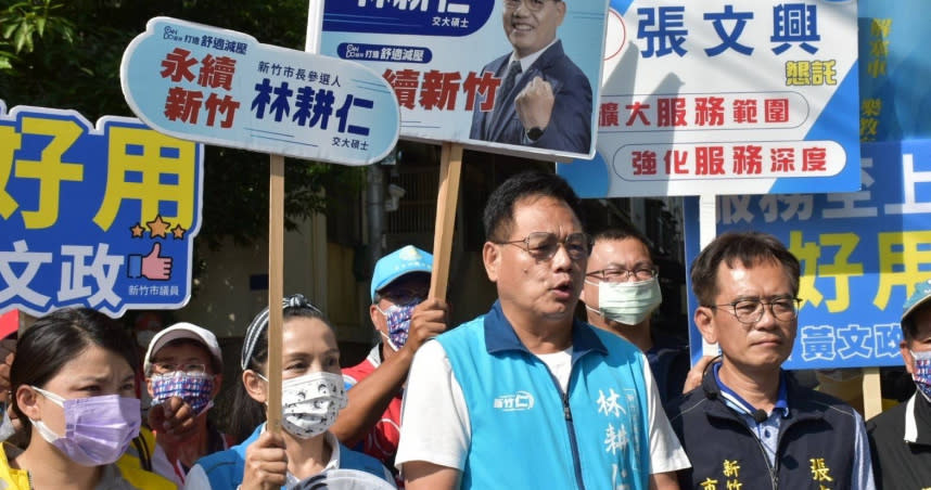 國民黨新竹市長參選人林耕仁希望，司法能伸張正義，還給「正義輪胎行」的逝者公道。（圖/林耕仁辦公室提供）