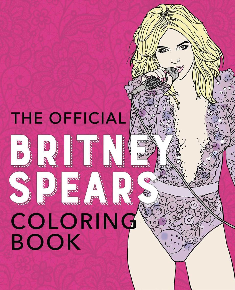 official britney spears coloring book cover