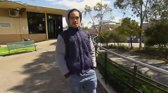 Mr Tangatopoto outside court. Source: 7News