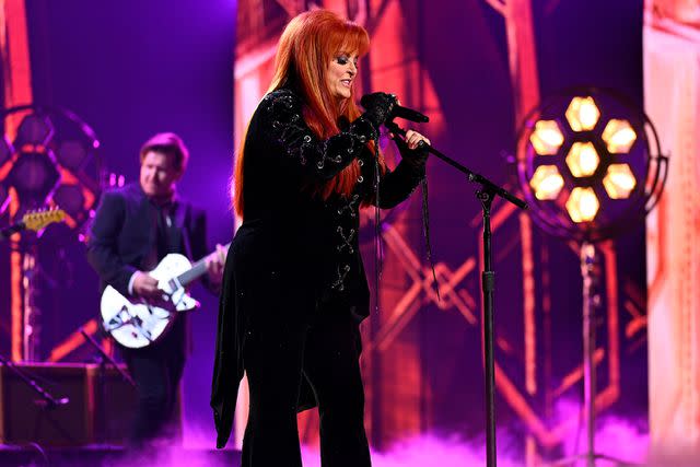 <p>Katherine Bomboy/NBC via Getty </p> Wynonna Judd performs at the People's Choice Country Awards in Nashville on Sept. 28, 2023