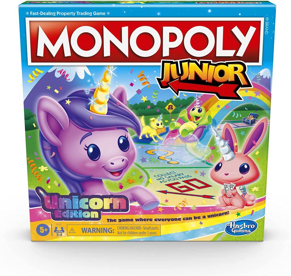 Monopoly Junior: Unicorn Edition Board Game - Amazon. 