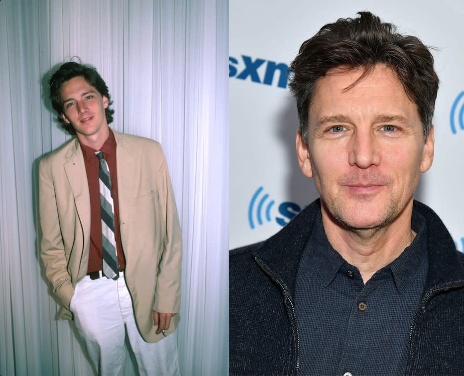 All teenage girls wanted Andrew McCarthy to be their boyfriend in the 80s. Pictured left in the 80s and right in 2017. (Getty)