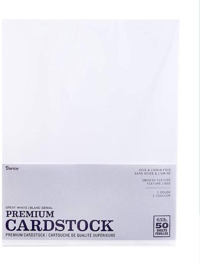 Red Premium Colored Card Stock Paper | Medium Weight 65lb Cardstock,  Perfect for School Supplies, Arts and Crafts | Acid and Lignin Free | 8.5 x  11