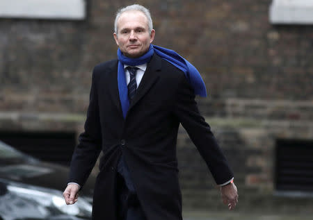 FILE PHOTO: David Lidington arrives at 10 Downing Street, London, Britain January 8, 2018. REUTERS/Simon Dawson/File Photo