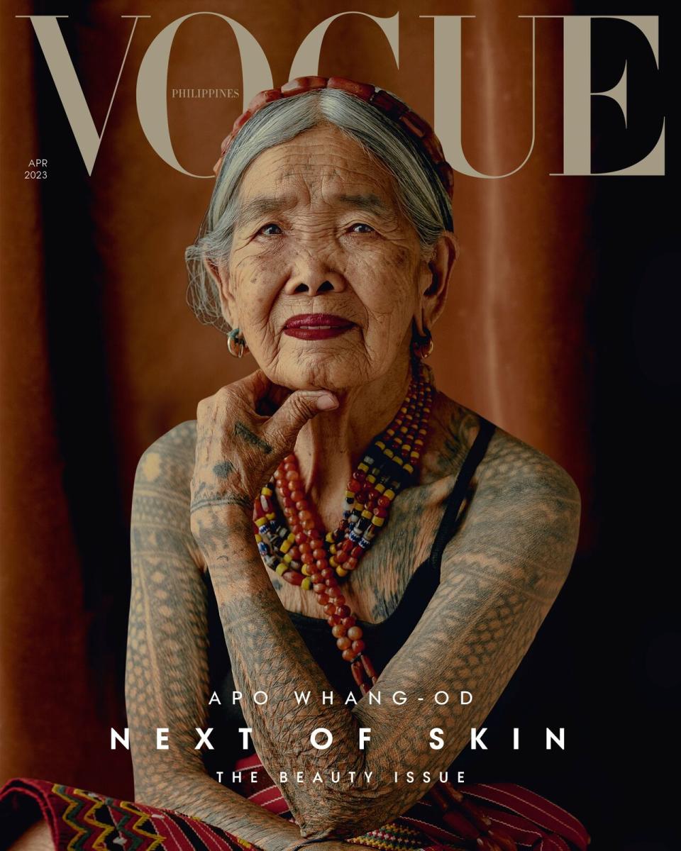 Vogue Philippines earlier this year made global headlines for putting Apo Maria "Whang Od" Oggay, the 106-year-old tattoo artist on its April issue cover.