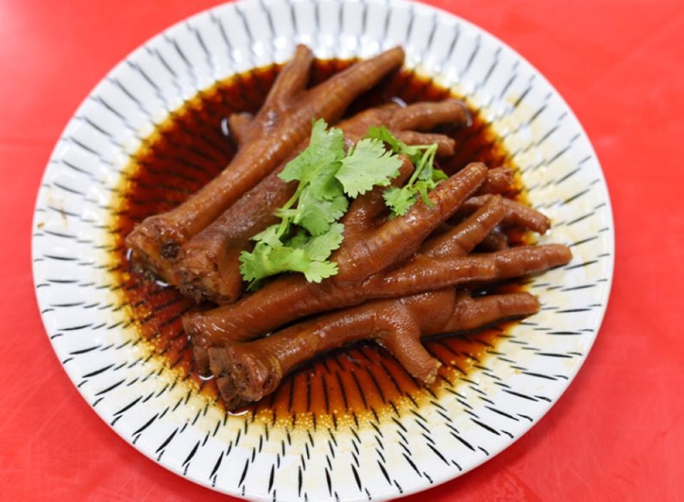 Braised Chicken Feet is all about gelatinous skin and meat so slowly eat each piece