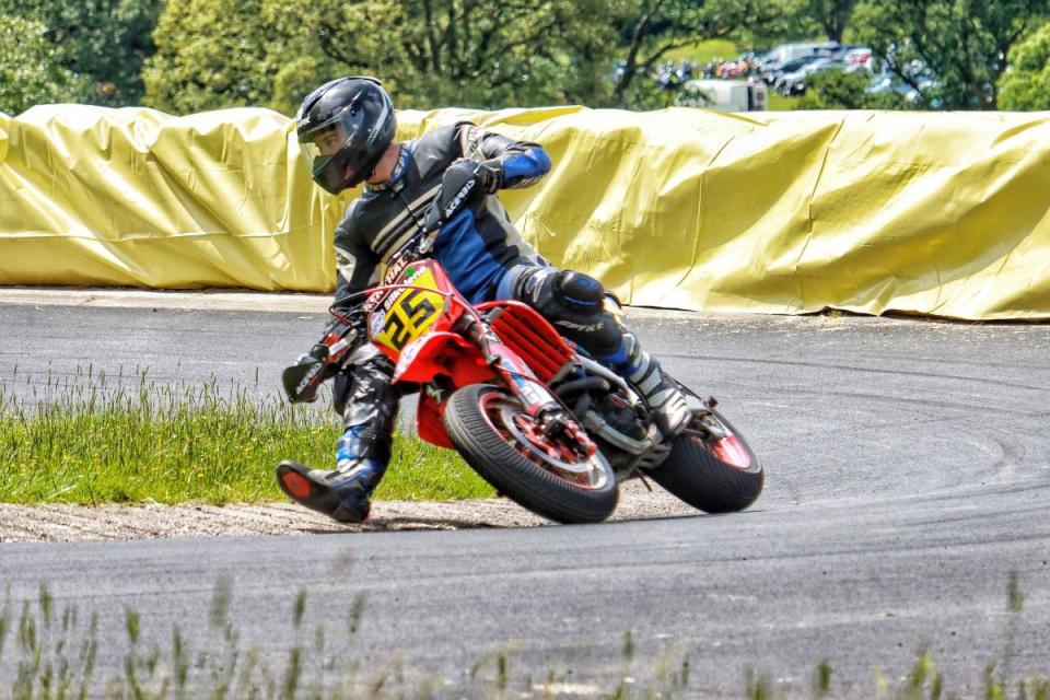 One of the riders shows off their skills at the hill climb event <i>(Image: Bill Patten)</i>