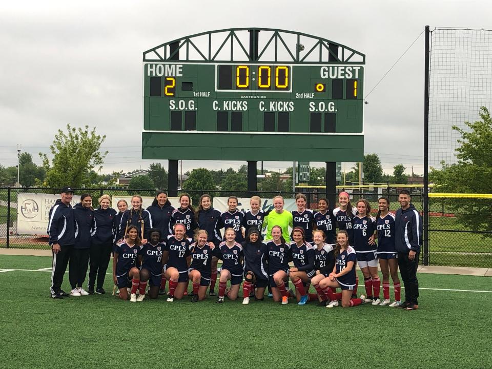 The Cair Paravel girls soccer team advanced to the state semifinals for the first time in its second year of KSHSAA competition with a 2-1 win over Hayden last year.