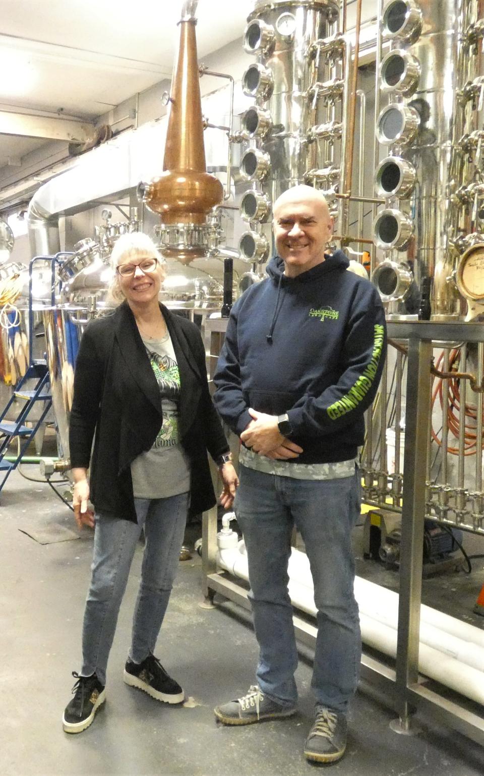 Lori and John Bassett are co-owners of Iron Vault Distillery in Galion, which recently was awarded a gold medal for its 1803 Single Malt Whiskey by a website, The Fifty Best.