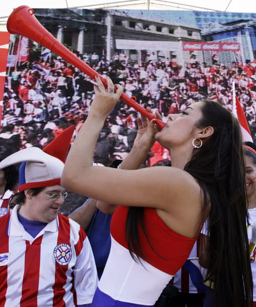 Playing the vuvuzela