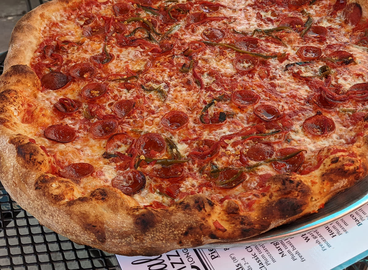 Triple Pepper, Pepperoni, Provolone Pie at Rosalee's Pizzeria