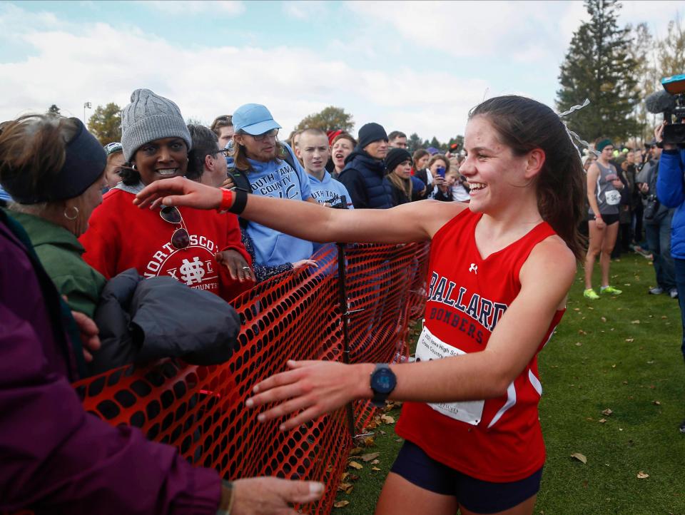 Ballard's Paityn Noe, the defending Class 3A girls' state cross country champion, set a new girls' 5-kilometer record at the Lynx Invitational in Webster City Aug. 30. Noe completed the course in 17 minutes, 23.60 seconds.