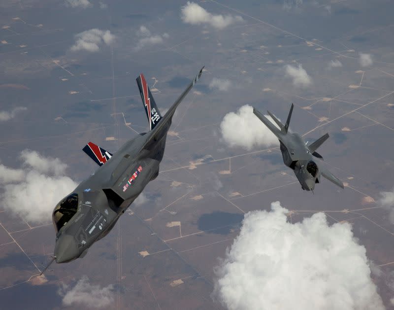 FILE PHOTO: File photo of the F-35 Lightning II planes arriving at Edwards Air Force Base in California