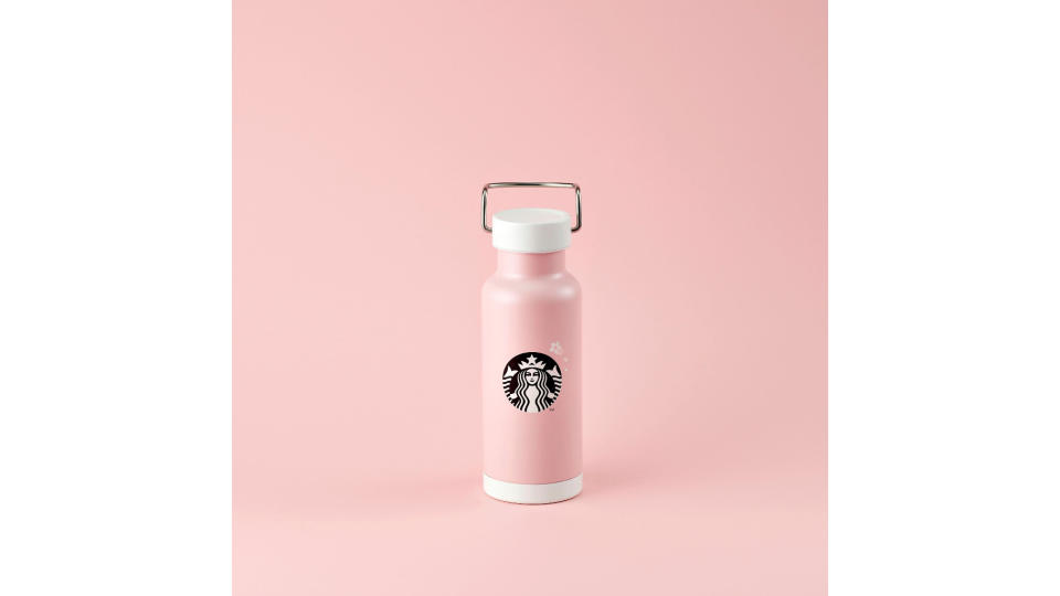 Starbucks Pink With White Petal Stainless Steel Water Bottle 16oz. (Photo: Shopee SG)