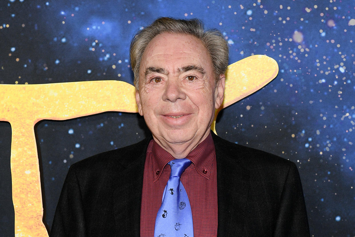 NEW YORK, NEW YORK - DECEMBER 16: Andrew Lloyd Webber attends the world premiere of 