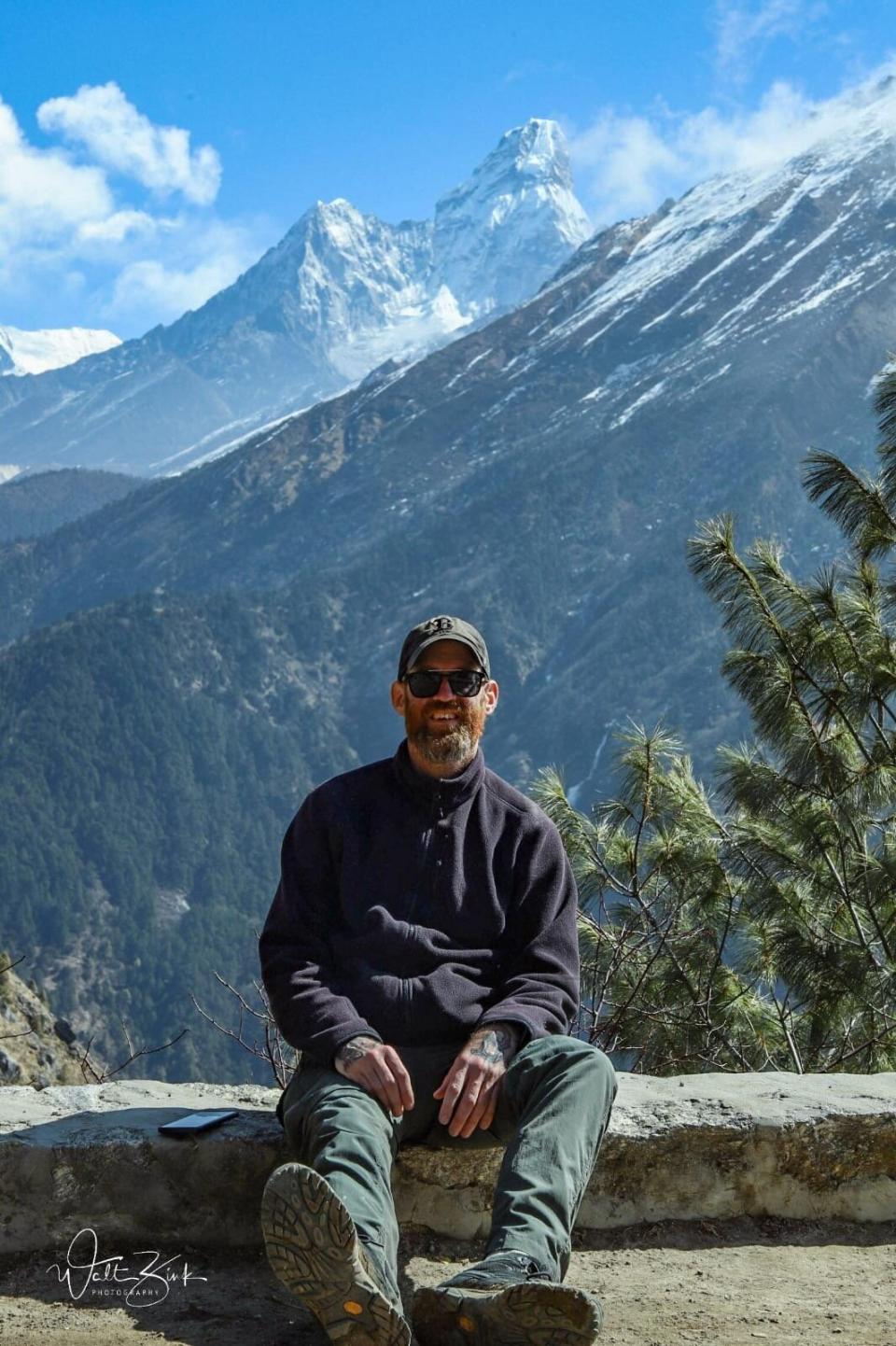 Walt Zink, a 44-year-old photographer and bartender from Boston, arrived in Nepal on March 10 to hike through the Everest region and take a series of portraits of people in the region. (Photo: Photo provided by Walk Zink)